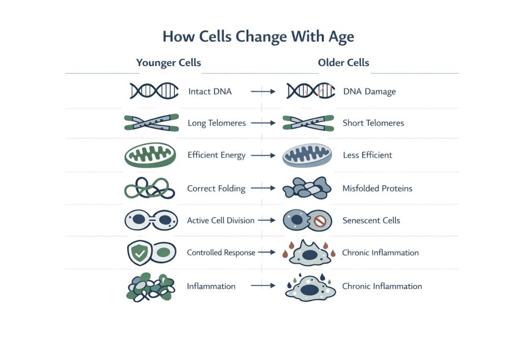 What Happens Inside Cells as We Age