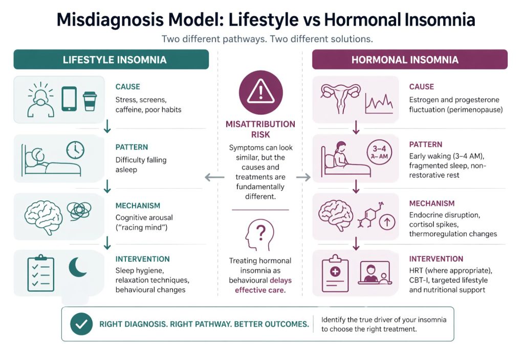 Lifestyle vs Hormonal Insomnia
